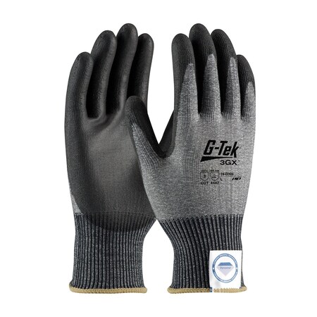 Pip Seamless Knit Dyneema Diamond Blended Glove w/Polyurethane Coated Flat Grip on Palm & Fingers, 12PK 19-D326/M